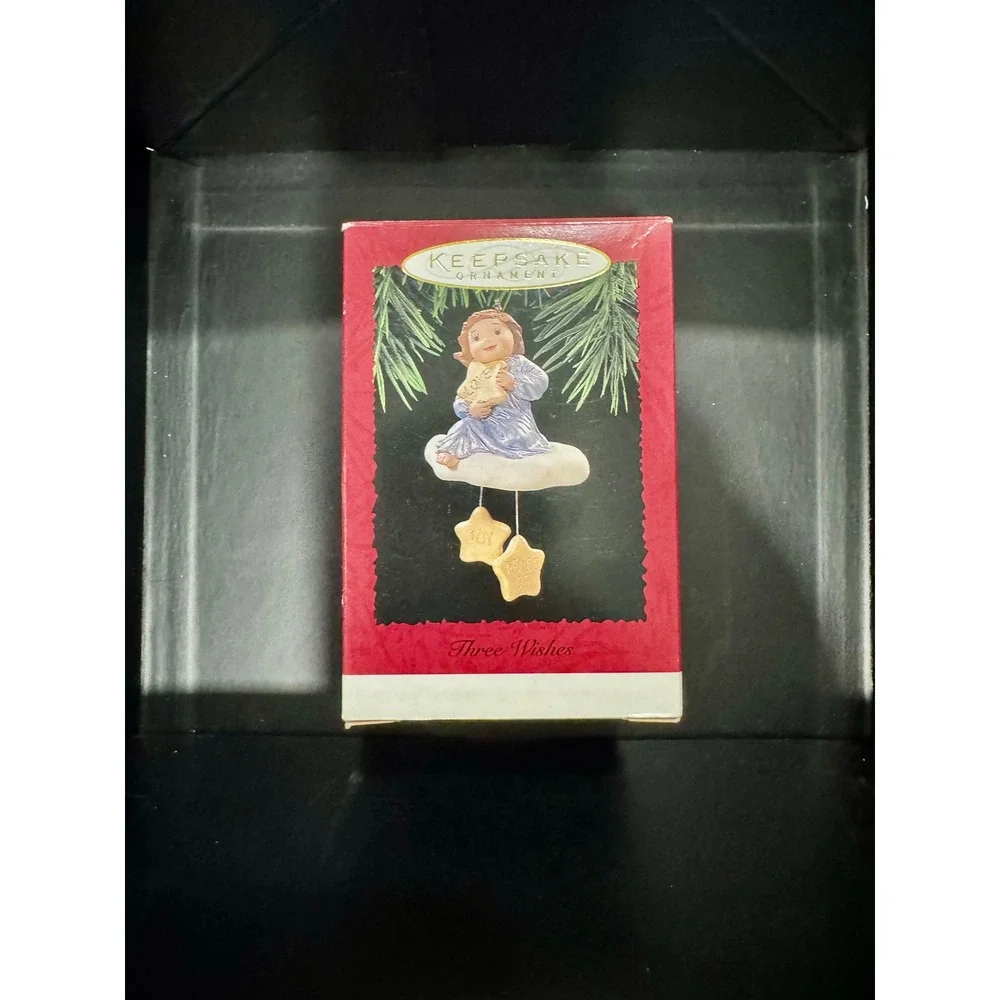 Hallmark Keepsake Ornament Three Wishes Angel Cloud 1995 Vintage Christmas